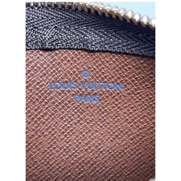 NEW LOUIS VUITTON Key Pouch Cles Monogram Coin Card Wallet - Picture 12 of 12
